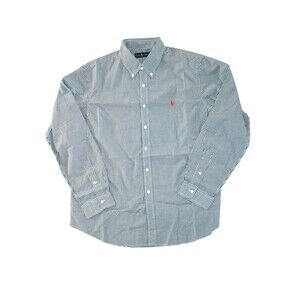 Ralph Lauren Blue Label Men's Button Down Shirt Size XL Classic Fit Blue Check